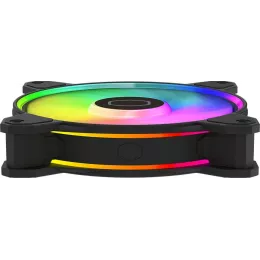 Вентилятор для корпуса Cooler Master MasterFan MF120 Halo2 ARGB 120х120x25 черный 4-pin 27дБ (MFL-B2DN-21NP2-R2) Ret
