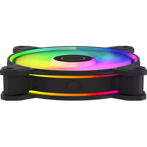 Вентилятор для корпуса Cooler Master MasterFan MF120 Halo2 ARGB 120х120x25 черный 4-pin 27дБ (MFL-B2DN-21NP2-R2) Ret