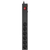 Сетевой фильтр Buro 600SE-1.8-B 1.8м (6 розеток) черный (коробка)
