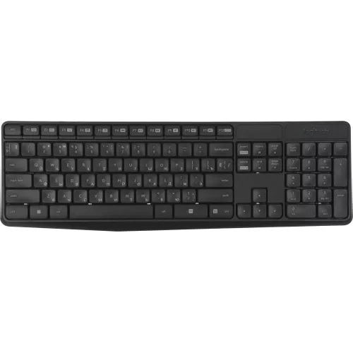 Клавиатура + мышь Logitech MK235 клав:серый мышь:серый/черный USB беспроводная Multimedia (920-007949)