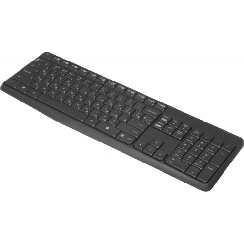 Клавиатура + мышь Logitech MK235 клав:серый мышь:серый/черный USB беспроводная Multimedia (920-007949)