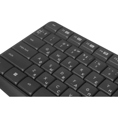Клавиатура + мышь Logitech MK235 клав:серый мышь:серый/черный USB беспроводная Multimedia (920-007949)