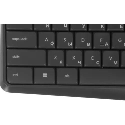 Клавиатура + мышь Logitech MK235 клав:серый мышь:серый/черный USB беспроводная Multimedia (920-007949)