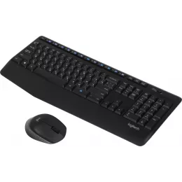 Клавиатура + мышь Logitech MK345 клав:черный мышь:черный USB беспроводная (920-012925)