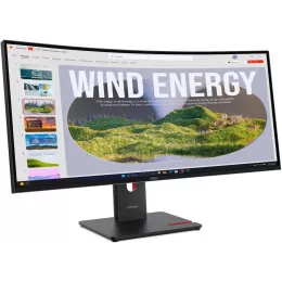 Монитор Lenovo 34" ThinkVision T34wd-40 черный VA LED 4ms 21:9 HDMI матовая HAS Piv 3000:1 300cd 178гр/178гр 3440x1440 120Hz DP WQ USB 9.2кг