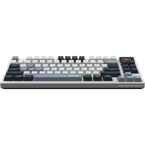Клавиатура MSI GK600 механическая белый/синий USB беспроводная BT/Radio Multimedia for gamer LED (S11-43RUP01-HH9) кабель 1.8м