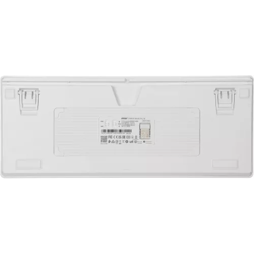 Клавиатура MSI GK600 механическая белый/синий USB беспроводная BT/Radio Multimedia for gamer LED (S11-43RUP01-HH9) кабель 1.8м