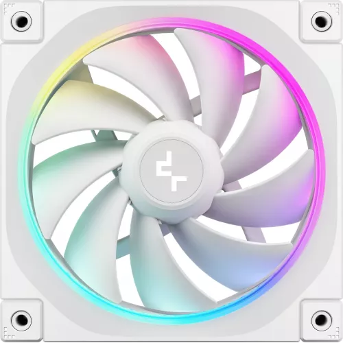 Вентилятор для корпуса Deepcool FL12 Wh ARGB 120х120x25 белый 4-pin 32дБ (R-FL12-WHAPN1-G) Ret