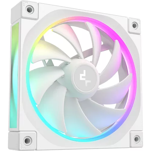 Вентилятор для корпуса Deepcool FL12 Wh ARGB 120х120x25 белый 4-pin 32дБ (R-FL12-WHAPN1-G) Ret