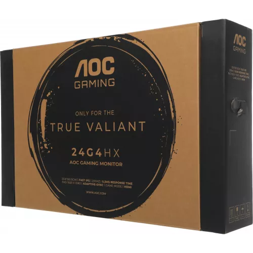 Монитор AOC 23.8" Gaming 24G4HX черный IPS LED 16:9 HDMI M/M матовая HAS Piv 300cd 178гр/178гр 1920x1080 200Hz DP FHD 2.49кг