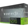 Видеокарта MSI PCI-E 5.0 RTX 5070 12G VENTUS 3X NVIDIA GeForce RTX 5070 12Gb 192bit GDDR7 2512/28000 HDMIx1 DPx3 HDCP Ret