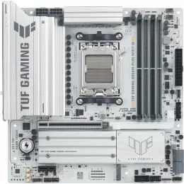 Материнская плата Asus TUF GAMING B850M-PLUS WIFI7 W Socket AM5 AMD B850 4xDDR5 mATX AC`97 8ch(7.1) 2.5Gg RAID+HDMI+DP