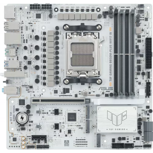 Материнская плата Asus TUF GAMING B850M-PLUS WIFI7 W Socket AM5 AMD B850 4xDDR5 mATX AC`97 8ch(7.1) 2.5Gg RAID+HDMI+DP