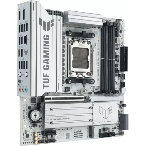 Материнская плата Asus TUF GAMING B850M-PLUS WIFI7 W Socket AM5 AMD B850 4xDDR5 mATX AC`97 8ch(7.1) 2.5Gg RAID+HDMI+DP