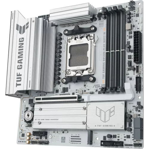 Материнская плата Asus TUF GAMING B850M-PLUS WIFI7 W Socket AM5 AMD B850 4xDDR5 mATX AC`97 8ch(7.1) 2.5Gg RAID+HDMI+DP
