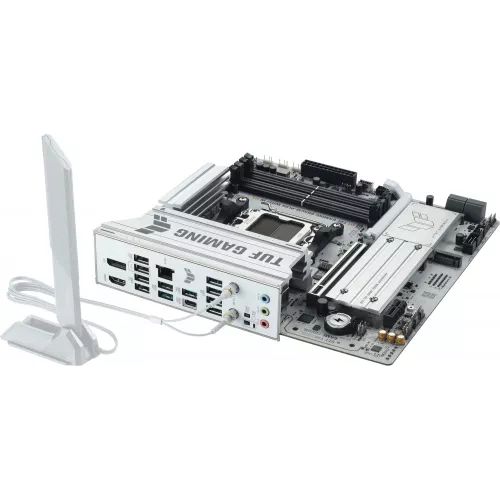Материнская плата Asus TUF GAMING B850M-PLUS WIFI7 W Socket AM5 AMD B850 4xDDR5 mATX AC`97 8ch(7.1) 2.5Gg RAID+HDMI+DP