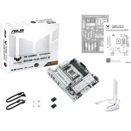 Материнская плата Asus TUF GAMING B850M-PLUS WIFI7 W Socket AM5 AMD B850 4xDDR5 mATX AC`97 8ch(7.1) 2.5Gg RAID+HDMI+DP