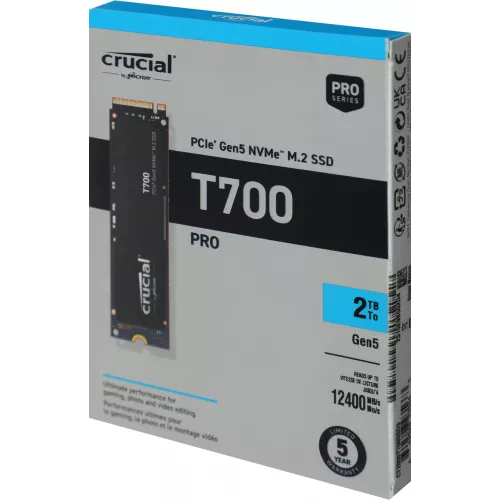 Накопитель SSD Crucial PCIe 5.0 x4 2TB CT2000T700SSD3 T700 M.2 2280
