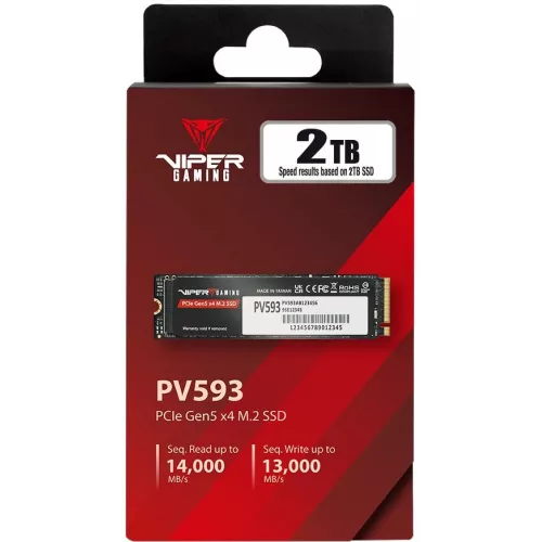 Накопитель SSD Patriot PCIe 5.0 x4 2TB PV593P2TBM28H Viper VP593 M.2 2280