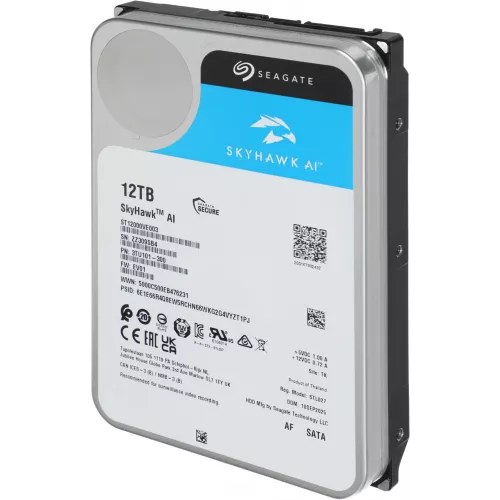 Жесткий диск Seagate SATA-III 12TB ST12000VE003 SkyHawkAI 512E (7200rpm) 256Mb 3.5"