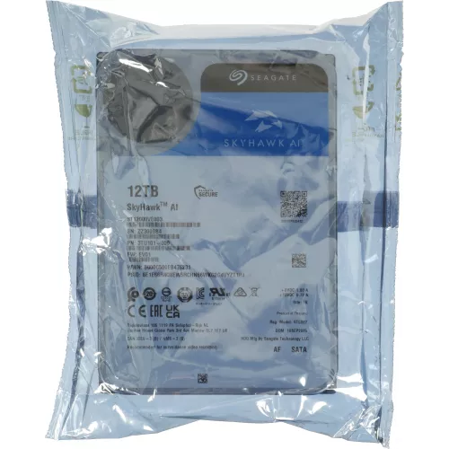 Жесткий диск Seagate SATA-III 12TB ST12000VE003 SkyHawkAI 512E (7200rpm) 256Mb 3.5"