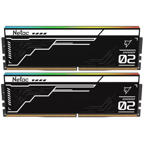 Память DDR5 2x16GB 7600MHz Netac NTS2D5P76DP-32K Shadow II RGB RTL Gaming PC5-60800 CL36 DIMM ECC 288-pin 1.4В с радиатором Ret
