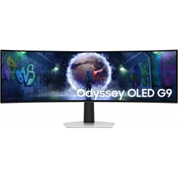 Монитор Samsung 49" Odyssey OLED G9 S49DG934SUXEN серебристый OLED LED 32:9 HDMI полуматовая HAS 250cd 178гр/178гр 5120x1440 240Hz FreeSync Premium Pro DP USB 12.9кг