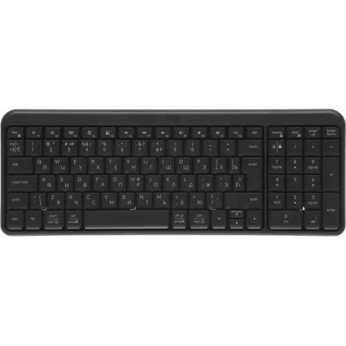 Клавиатура + мышь Logitech MK250 Compact MR0114 клав:графитовый мышь:графитовый USB беспроводная BT Multimedia (920-013853)