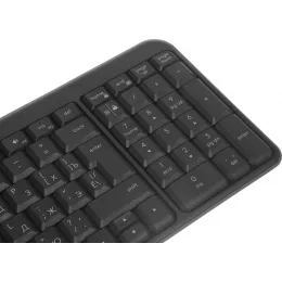 Клавиатура + мышь Logitech MK250 Compact MR0114 клав:графитовый мышь:графитовый USB беспроводная BT Multimedia (920-013853)