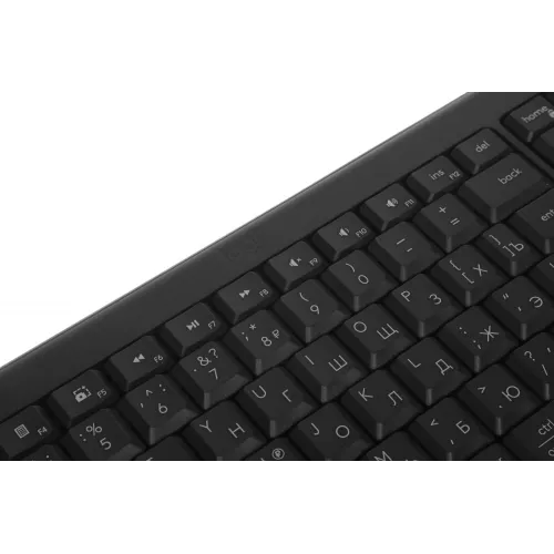 Клавиатура + мышь Logitech MK250 Compact MR0114 клав:графитовый мышь:графитовый USB беспроводная BT Multimedia (920-013853)