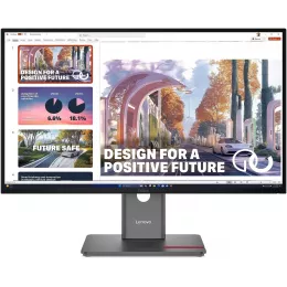 Монитор Lenovo 27" ThinkVision P27QD-40 черный IPS LED 4ms 16:9 HDMI матовая HAS Piv 1500:1 350cd 178гр/178гр 2560x1440 120Hz DP QHD USB 6.8кг