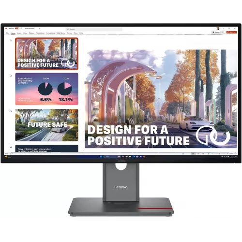 Монитор Lenovo 27" ThinkVision P27QD-40 черный IPS LED 4ms 16:9 HDMI матовая HAS Piv 1500:1 350cd 178гр/178гр 2560x1440 120Hz DP QHD USB 6.8кг