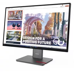Монитор Lenovo 27" ThinkVision P27QD-40 черный IPS LED 4ms 16:9 HDMI матовая HAS Piv 1500:1 350cd 178гр/178гр 2560x1440 120Hz DP QHD USB 6.8кг
