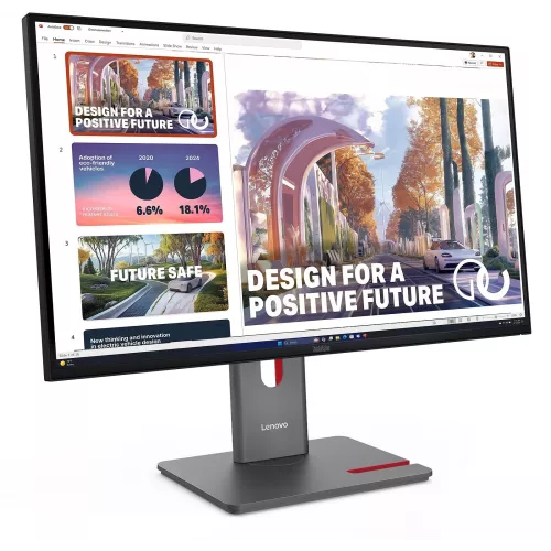 Монитор Lenovo 27" ThinkVision P27QD-40 черный IPS LED 4ms 16:9 HDMI матовая HAS Piv 1500:1 350cd 178гр/178гр 2560x1440 120Hz DP QHD USB 6.8кг