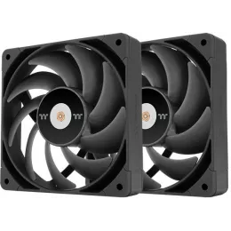 Вентилятор для корпуса Thermaltake Toughfan 14 Pro 140х140x25 черный 4-pin 31.6дБ (упак.:2шт) (CL-F160-PL14BL-A) Ret
