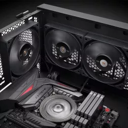 Вентилятор для корпуса Thermaltake Toughfan 14 Pro 140х140x25 черный 4-pin 31.6дБ (упак.:2шт) (CL-F160-PL14BL-A) Ret