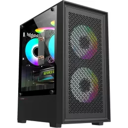Корпус Accord ACC-1902 черный без БП mATX 7x120mm 2xUSB2.0 1xUSB3.0 audio bott PSU