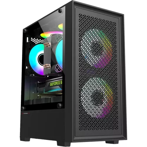 Корпус Accord ACC-1902 черный без БП mATX 7x120mm 2xUSB2.0 1xUSB3.0 audio bott PSU