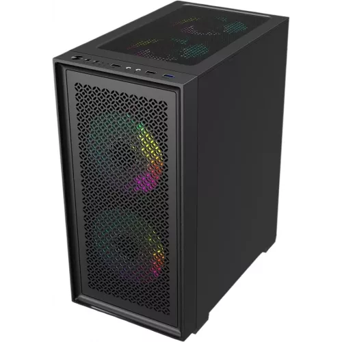 Корпус Accord ACC-1902 черный без БП mATX 7x120mm 2xUSB2.0 1xUSB3.0 audio bott PSU