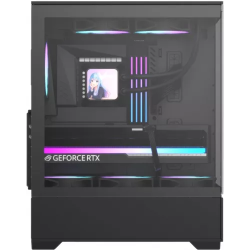Корпус Formula Crystal Z1 V2 черный без БП ATX 6x120mm 2x140mm 1xUSB2.0 1xUSB3.0 audio bott PSU