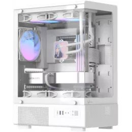 Корпус Formula Crystal Z1CM v2 белый без БП mATX 1xUSB2.0 1xUSB3.0 audio bott PSU