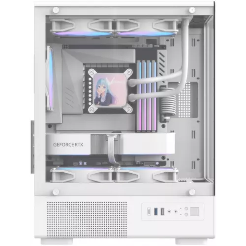 Корпус Formula Crystal Z1CM v2 белый без БП mATX 1xUSB2.0 1xUSB3.0 audio bott PSU