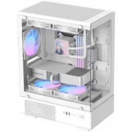 Корпус Formula Crystal Z1CM v2 белый без БП mATX 1xUSB2.0 1xUSB3.0 audio bott PSU