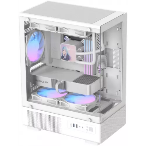 Корпус Formula Crystal Z1CM v2 белый без БП mATX 1xUSB2.0 1xUSB3.0 audio bott PSU
