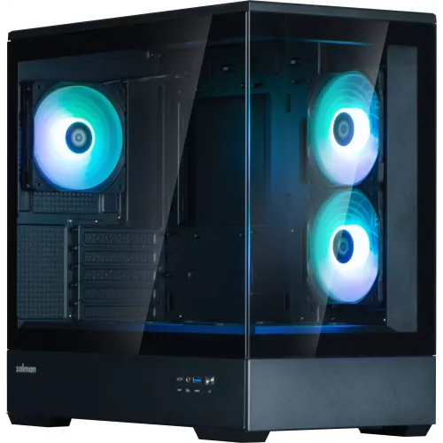 Корпус Zalman P30 V2 черный без БП mATX 6x120mm 5x140mm 1xUSB3.0 audio bott PSU