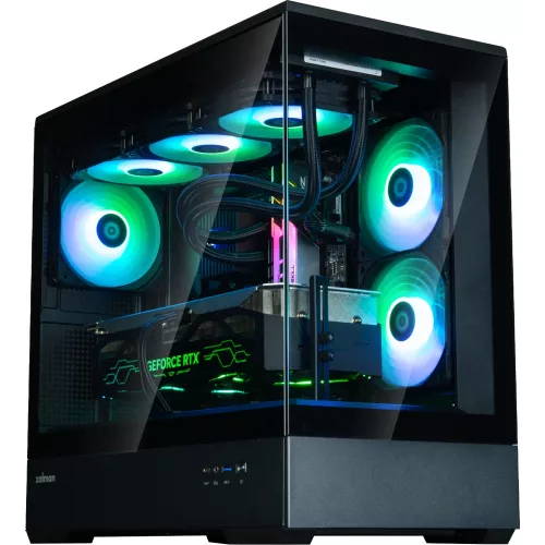 Корпус Zalman P30 V2 черный без БП mATX 6x120mm 5x140mm 1xUSB3.0 audio bott PSU