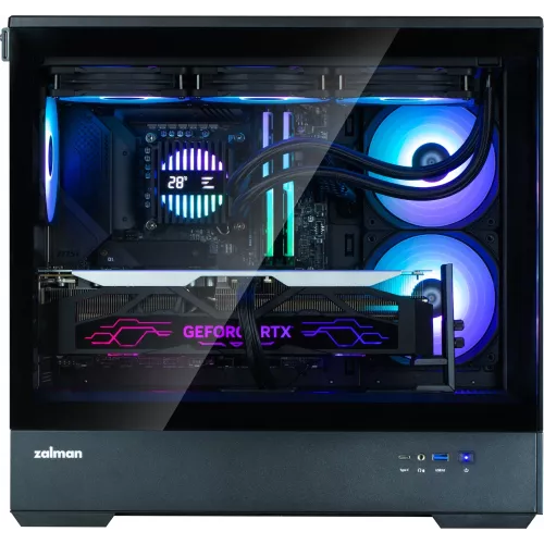 Корпус Zalman P30 V2 черный без БП mATX 6x120mm 5x140mm 1xUSB3.0 audio bott PSU