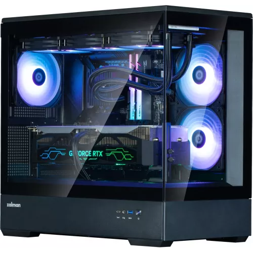Корпус Zalman P30 V2 черный без БП mATX 6x120mm 5x140mm 1xUSB3.0 audio bott PSU