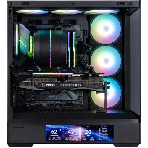 Корпус Zalman P40 DS черный без БП ATX 6x120mm 2x140mm 2xUSB3.0 audio bott PSU