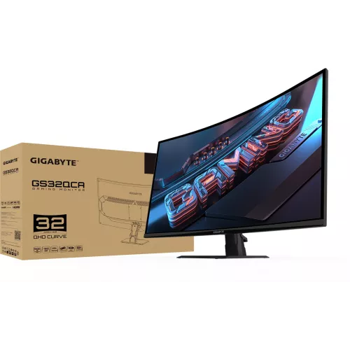 Монитор Gigabyte 31.5" GS32QCA черный VA LED 16:9 HDMI M/M матовая 3500:1 250cd 178гр/178гр 2560x1440 180Hz DP QHD 5.86кг
